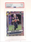 DRAKE MAYE 2024 DONRUSS THE ROOKIES FOOTBALL PATRIOTS A RC PSA 9 Q5855