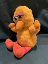 Hasbro Softies Sesame Street Baby Big Bird 11" Plush Stuffed Animal Toy Vtg