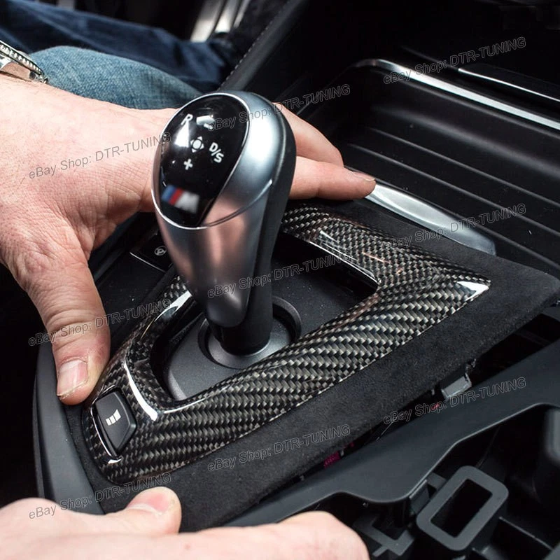 Cubierta de cambio de consola central de fibra de carbono para BMW M2C F87 M3 F80 M4 F82 F83 Foto 3 de 4
