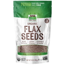 , Organic Flax Seeds, Source of Essential Fatty Acids and Fiber, Certified Non-G