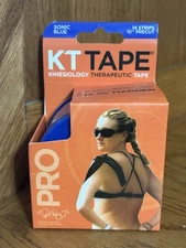 KT Tape Sonic Blue 14 Strips 10” Precut New In Box