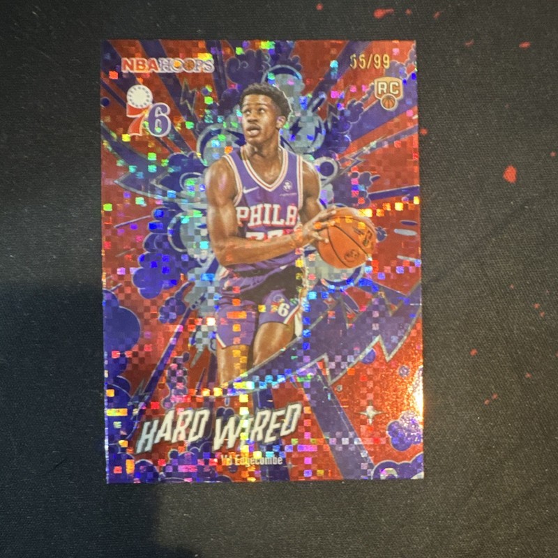 Topps 2026 NBA Hoops Hard Wired VJ Edgecombe Rookie HW-23 55/99 76ers