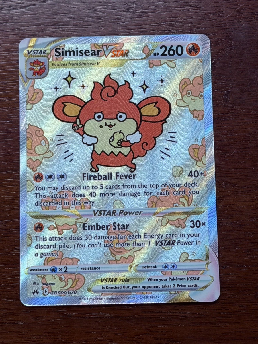 Simisear VSTAR Pokémon TCG Cards for sale | eBay