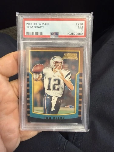 2000 Bowman Tom Brady #236 Rookie Base Set PSA 7 New England Patriots