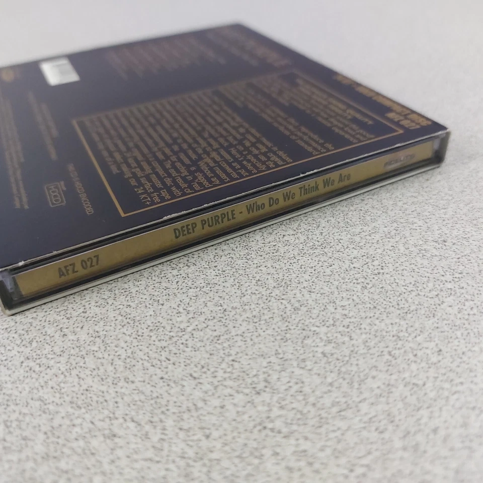CD 24K Gold Deep Purple Who Do We Think We Are AFZ027 Audio Fidelity LN READ - Image 3 of 4