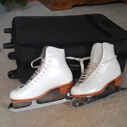 RIEDELL 355 SILVER STAR LADIES FIGURE SKATES, SELECT CLASSIC BLADES SIZE 4 N - Picture 5 of 5