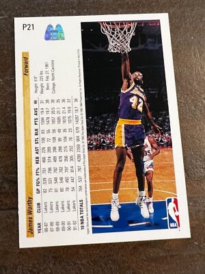 1992-93 Upper Deck NBA Basketball Card #P21 James Worthy, Lakers