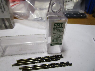 3mm HSS 135° Split Point Black and Gold Finish FMT  Jobber Drill QTY 5