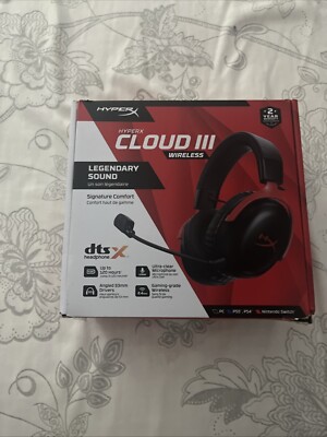 HyperX Cloud III Wireless Gaming Headset PC PS4 PS5 Nintendo Switch New In Box