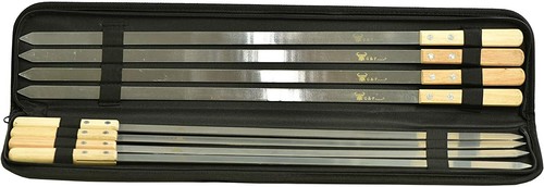 G & F - Large Stainless Steel Brazilian-Style BBQ Skewers with Hard Wood - Picture 7 of 13