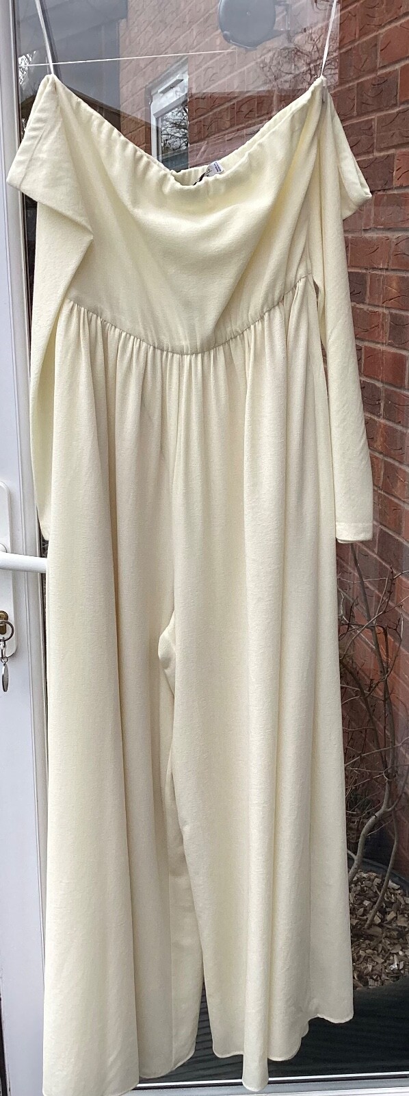 BNWT ZARA LIMITED EDITION OYSTER WHITE JUMPSUIT SIZE L  RRP £169 8171/889 PARTY