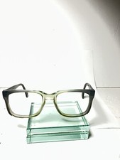 Vintage horn-rimmed Eyeglass Frames 54-20 Translucent Green