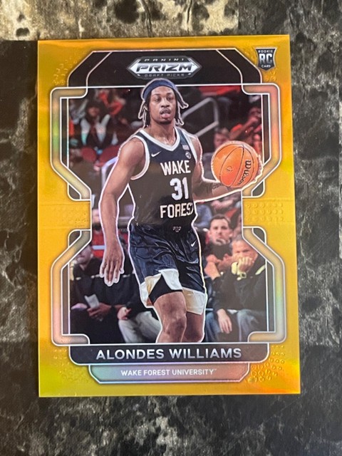 Alondes Williams 1/10 RC 2022 Prizm Draft Picks #97 Rookie Card