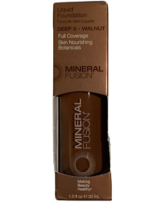 Liquid Foundation DEEP 5 Walnut 1 Oz  by Mineral Fusion VEGAN