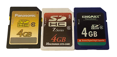 Random 4GB SDHC Secure Digital Memory Card SD Nintendo 3DS Class 6