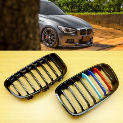 Hohe Qualität Front Niere Grille Für BMW 1 Serie F20 F21 2011 2012 2013 2014 Doppel Lamellen Linie Gloss Matte schwarz Racing Grill 34 Hohe Qualität Front Niere Grille Für BMW 1 Serie F20 F21 2011 2012 2013 2014 Doppel Lamellen Linie Gloss Matte schwarz Racing Grill 34