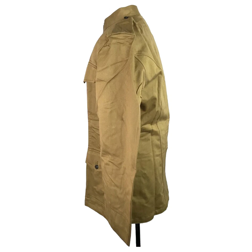 WW2 Officer 1912 Jacket US Army Military Jacket Men Summer Khaki Cotton Tunic - Image 2 of 4