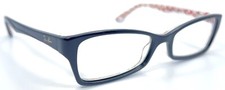 Ray-Ban RB 5234 5014 Black White Red Logo Eyeglasses Frame 51-16-140 Eyewear