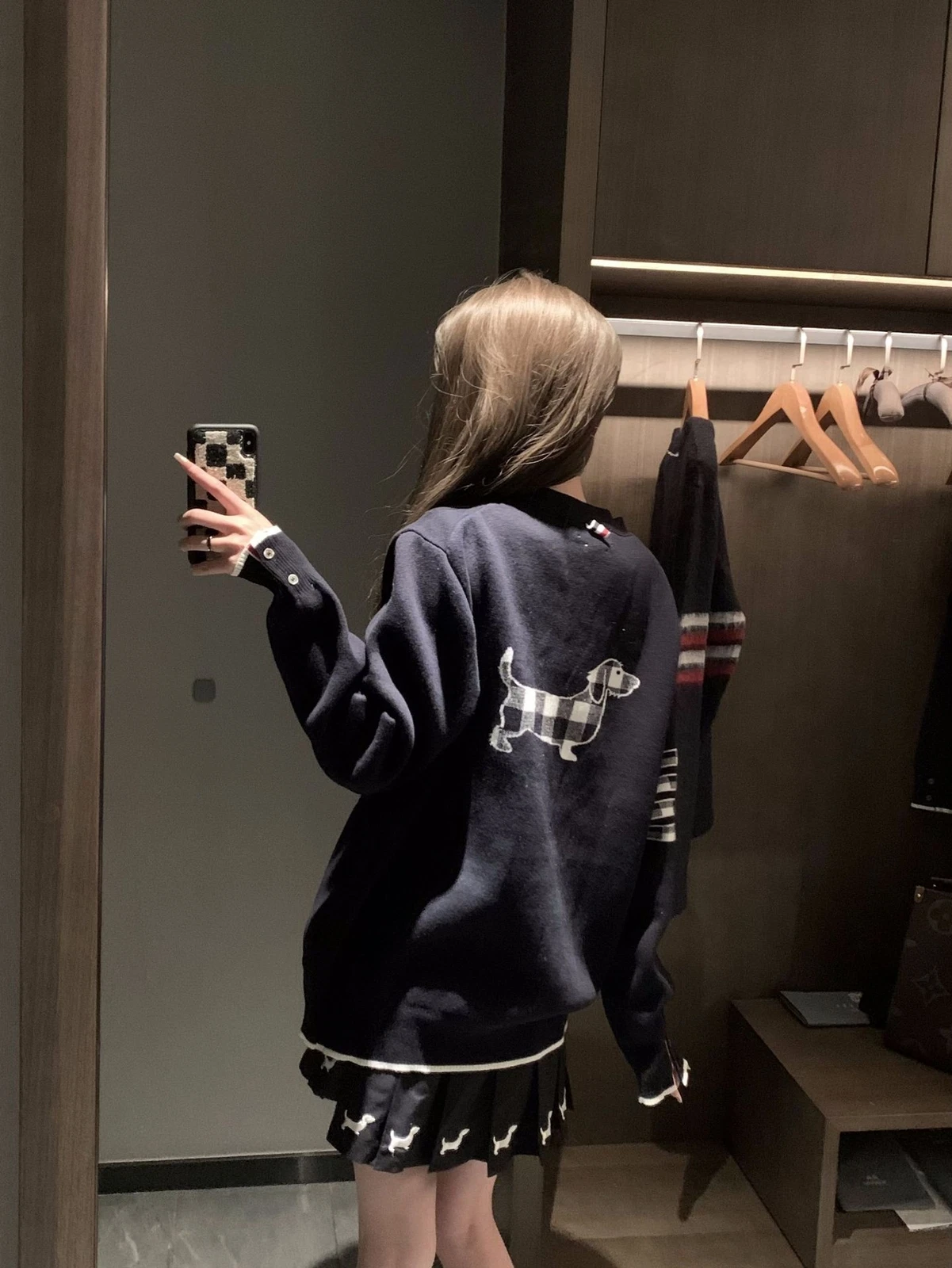 Thom Browne Cappotto Cardigan Donna Maglia Scollo a V