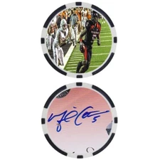 Michael Crabtree Texas Tech College Football Hall of Fame Chip - SIGNED