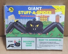 Giant stuff a spader vintage halloween decoration NOS old store stock USA made