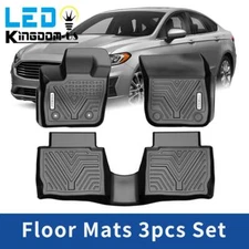 3D Floor Mats for 2017-2020 Ford Fusion Lincoln MKZ TPE All Weather Floor Liners