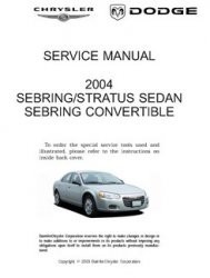 2004 chrysler sebring service manual