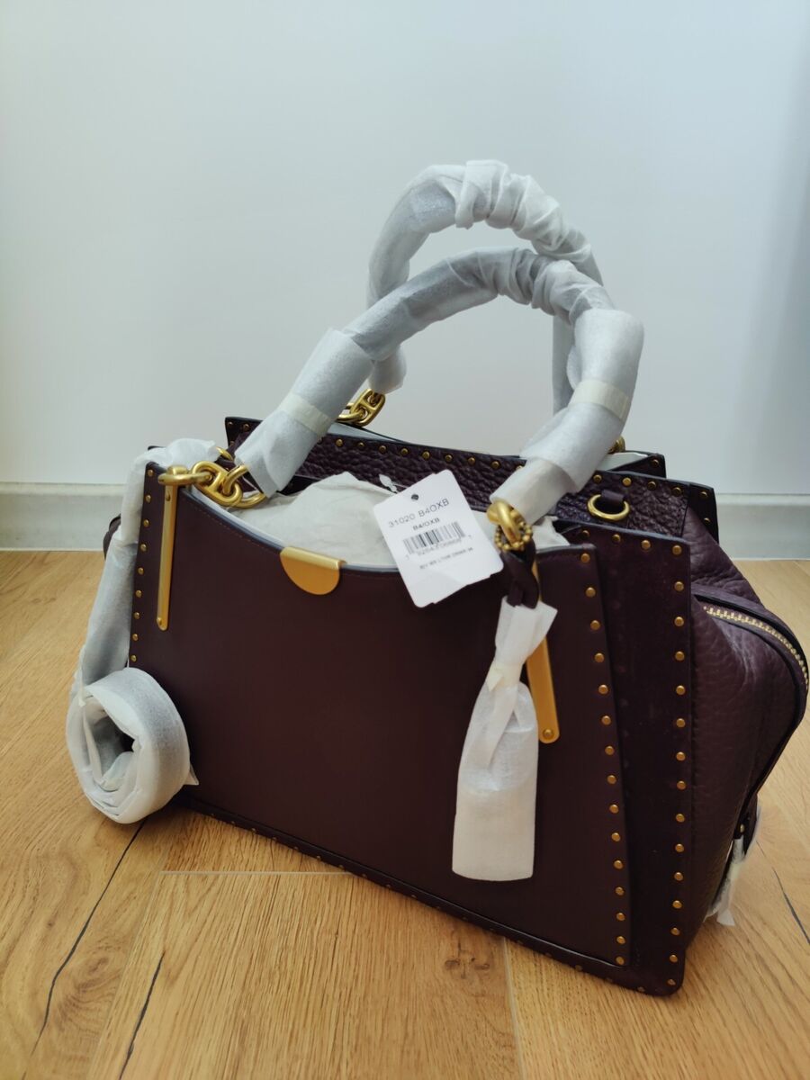 NWT 1941 Coach Border Dreamer 36 Rivets Oxblood Satchel Bag NWT 1941 Coach Border Dreamer 36 Rivets Oxblood Satchel Bag