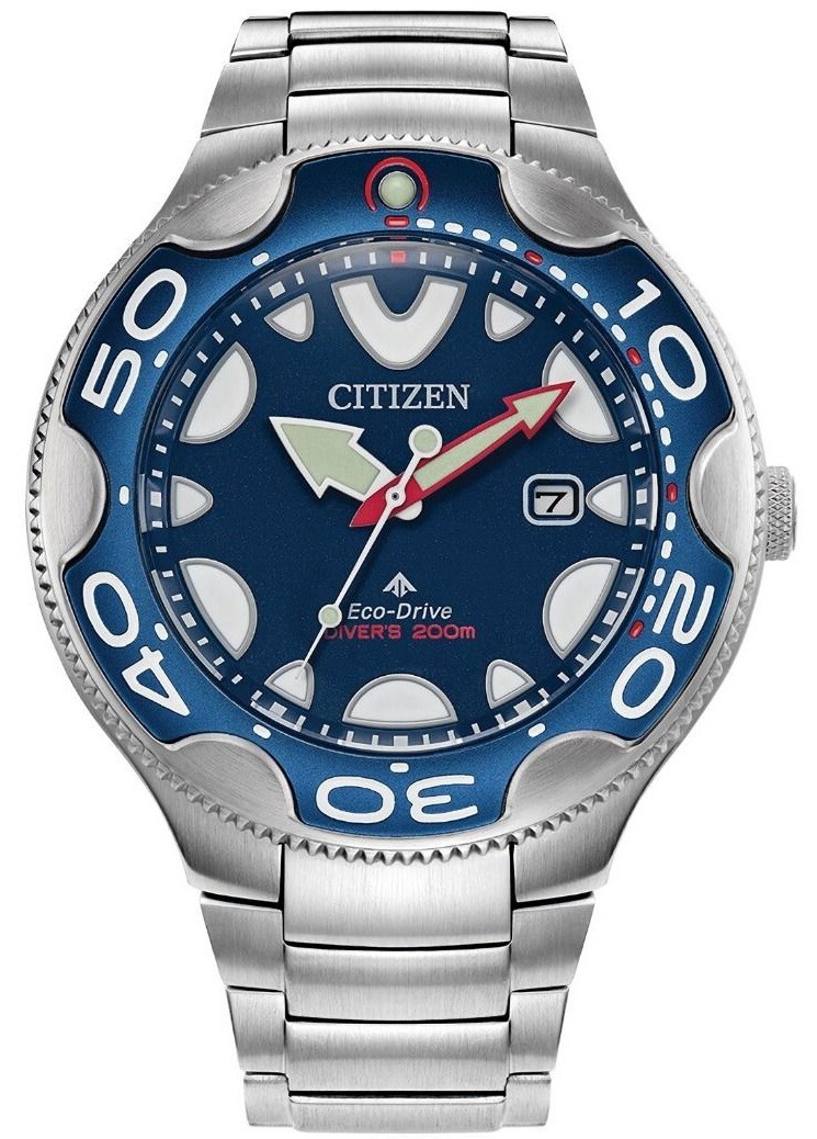 Citizen Promaster Orca 46mm Blue Dial Silver Stainless Steel Strap