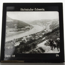 Saxon Switzerland Photo Plate Circa 1920-1930 Glass Positive Glass Slide 8.5cm X 8.5cm