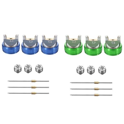 Professional HVLP 1.4/1.7/2.0mm Nozzle Pneumatic Air Paint Spay Kits