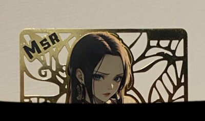 One Piece Boa Hancock Gold Metal Lewd Anime Waifu Trading CCG Card