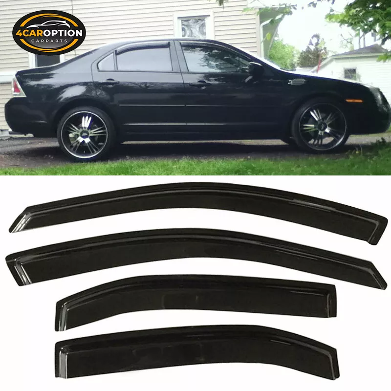 Fits 06 12 Ford Fusion Window Visors Rain Sun Guard Vent 4Pc Set