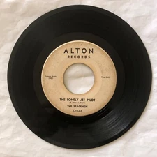 The Spacemen - The Lonely Jet Pilot / The Clouds 45 RPM Alton Records Vinyl 7”
