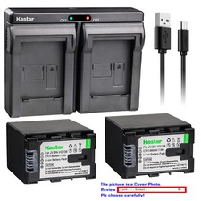 Kastar Battery Dual Charger for JVC BN-VG138  JVC Everio GZ-E180 Everio GZ-E200