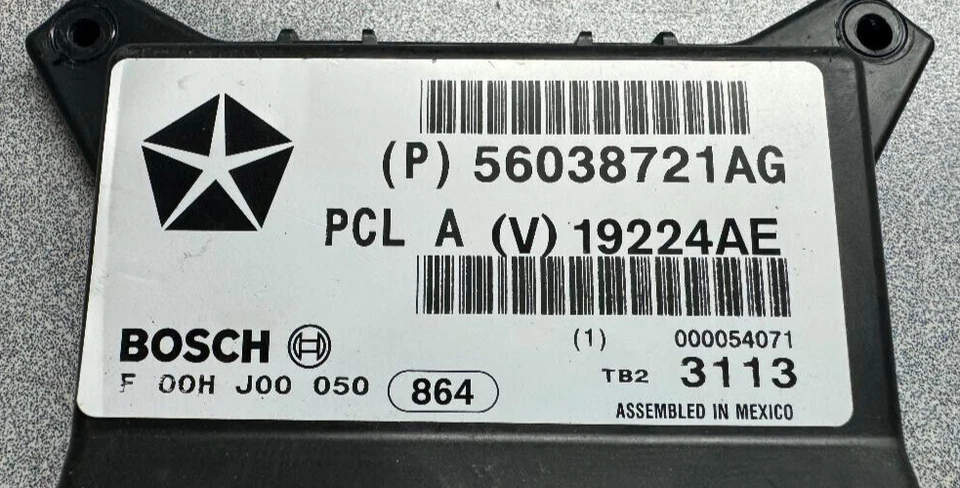 Módulo de control de memoria de espejo retrovisor eléctrico Dodge Durango 2004-2006 P/N 56038721Ag OEM Foto 3 de 4