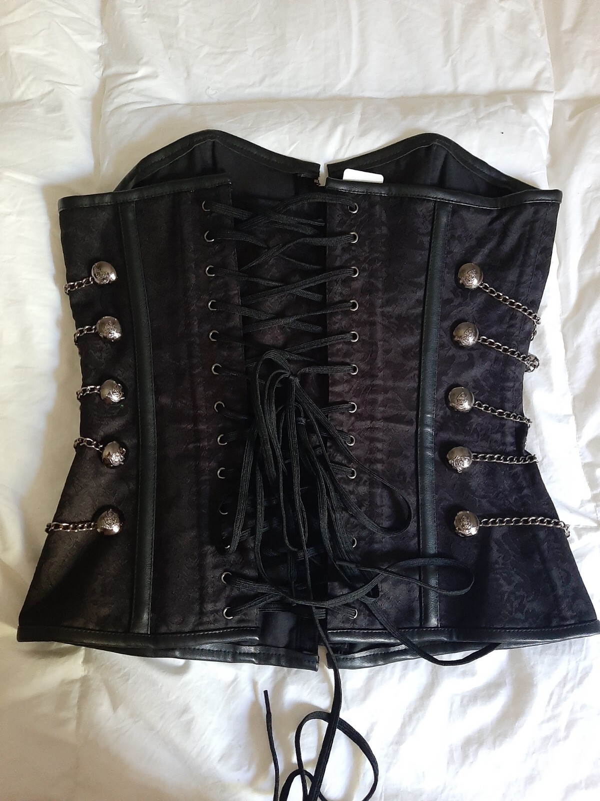 spirit halloween Skelton Royalty Corset size med Gem