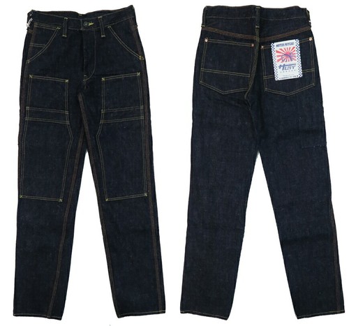 SAMURAI JEANS SM410DBN 31-34in 17oz Denim Double-knee Work Pants Japan - Picture 3 of 12