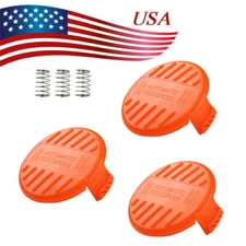 For Black&Decker RC-100-P Replacement Spool Cap and Spring AFS Trimmer 3