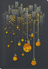 Bead Embroidery Kit "Lamp evening" size 11.4"x16.1" / 29.0x41.0 cm