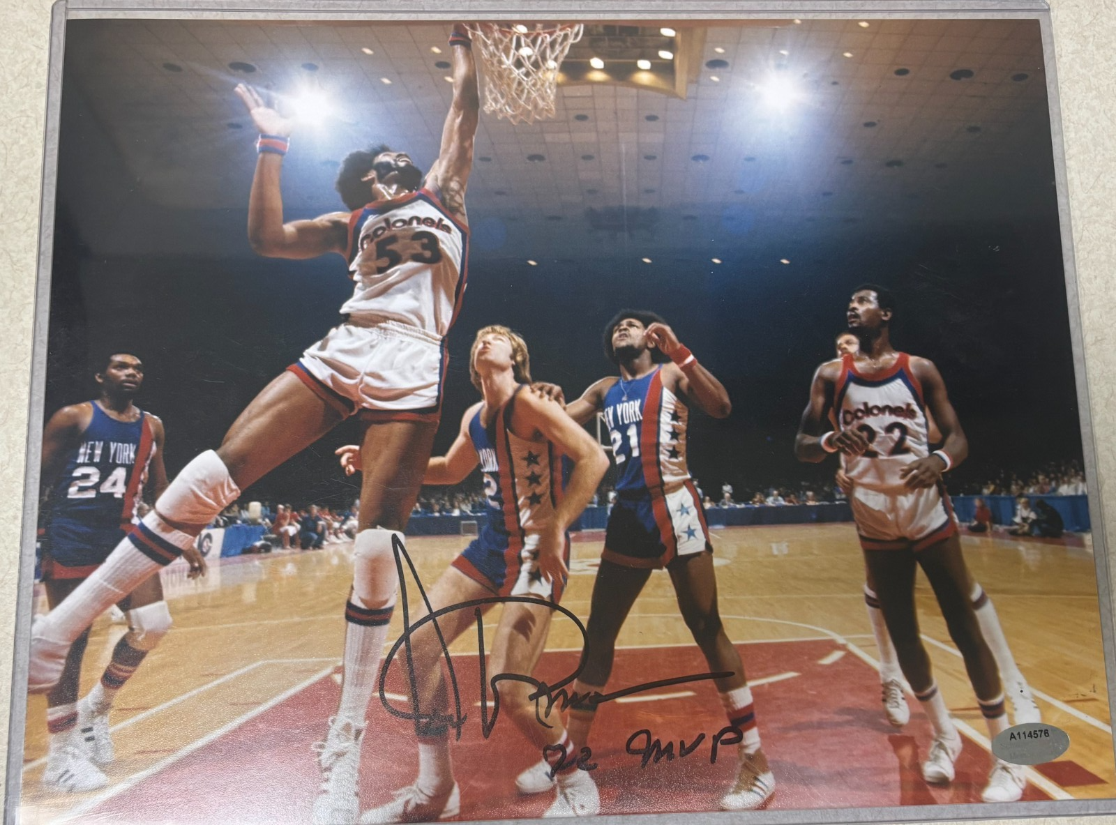 Artis Gilmore Autographed Signed Kentucky Colonels 8x10 W/COA 