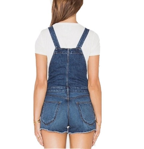 Rag & Bone Lou Denim Overall Shorts in Bluebird Size M - Picture 7 of 15