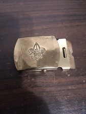 Vintage Solid Brass Boy Scout Scouts of America Belt Buckle U.S.A