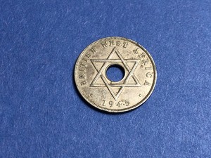 VTG-1945-West-Africa-Penny-African-Coin-World-Money-Currency