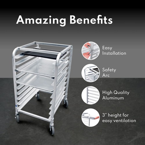 New Star Foodservice 36510 Commercial-Grade Aluminum 10-Tier Sheet Pan/Bun Pa... - Picture 7 of 9