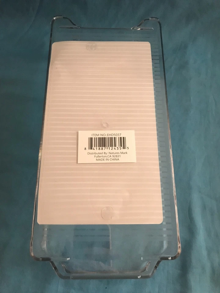 Set of 3 Lock Box Clear Acrylic Refrigerator / Pantry Storage Organizer Bins - Image 4 of 4