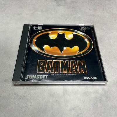 PCE PC Engine BATMAN Sunsoft Software Hu Card SS90003 Working 
