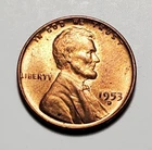 1953 D LINCOLN WHEAT PENNY UNC #C7435
