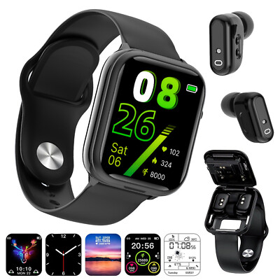 Smart Watch with Earbuds Men Smartwatch In Wireless Headset