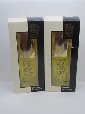 MUSK BY ALYSSA ASHLEY SPRAY MIST 1.67 OZ BOXED *LOT OF 2*